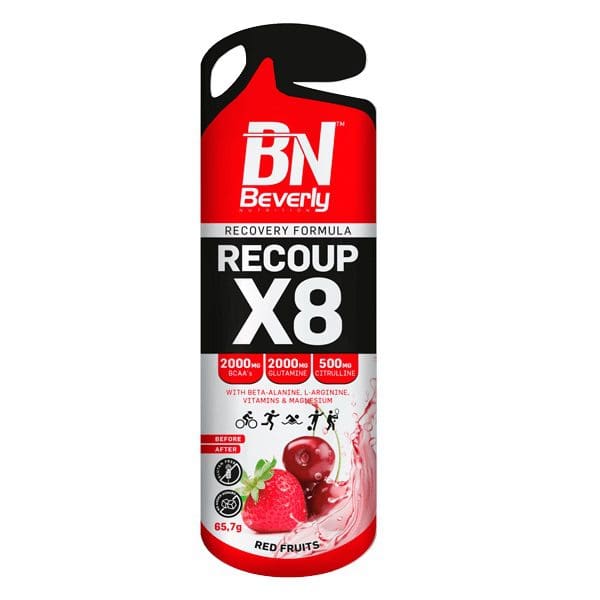 Recoup X8 regeneráló gél piros gyümölcsös - Beverly Nutrition